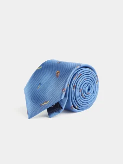 CORBATA JACQUARD MF AZUL