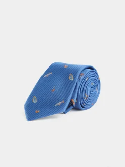 CORBATA JACQUARD MF AZUL