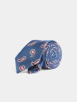 CORBATA JACQUARD MF AZUL