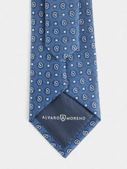CORBATA JACQUARD MF AZUL