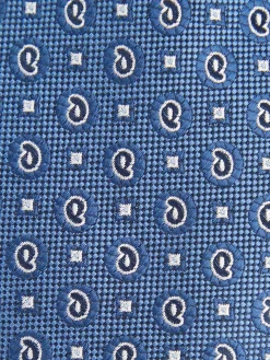 CORBATA JACQUARD MF AZUL
