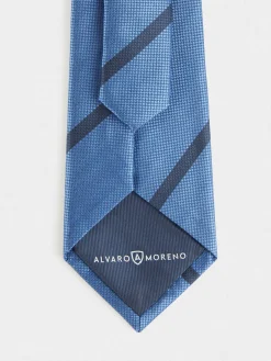 CORBATA JACQUARD MF AZUL