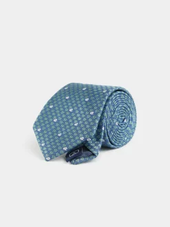 CORBATA JACQUARD MF AZUL