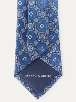 CORBATA JACQUARD MF AZUL