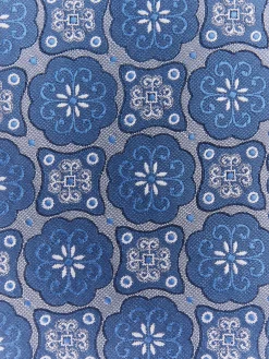 CORBATA JACQUARD MF AZUL