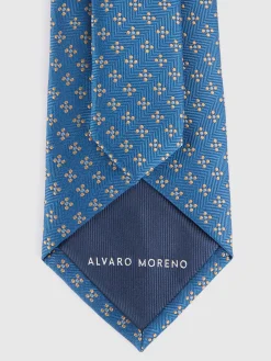 CORBATA JACQUARD MF AZUL