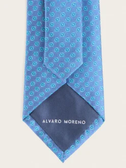 CORBATA JACQUARD MF AZUL