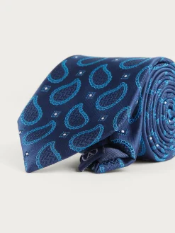 CORBATA JACQUARD MF AZUL