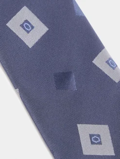 CORBATA JACQUARD MF AZUL MARINO