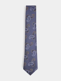 CORBATA JACQUARD MF AZUL MARINO