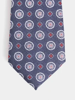 CORBATA JACQUARD MF AZUL MARINO