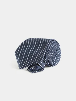 CORBATA JACQUARD MF AZUL MARINO