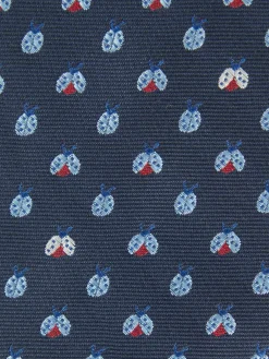 CORBATA JACQUARD MF AZUL MARINO
