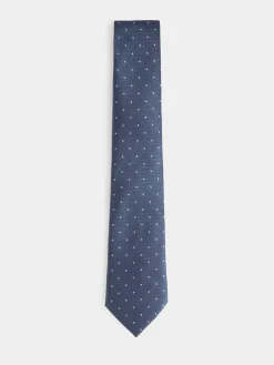 CORBATA JACQUARD MF AZUL MARINO