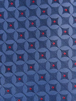 CORBATA JACQUARD MF AZUL MARINO