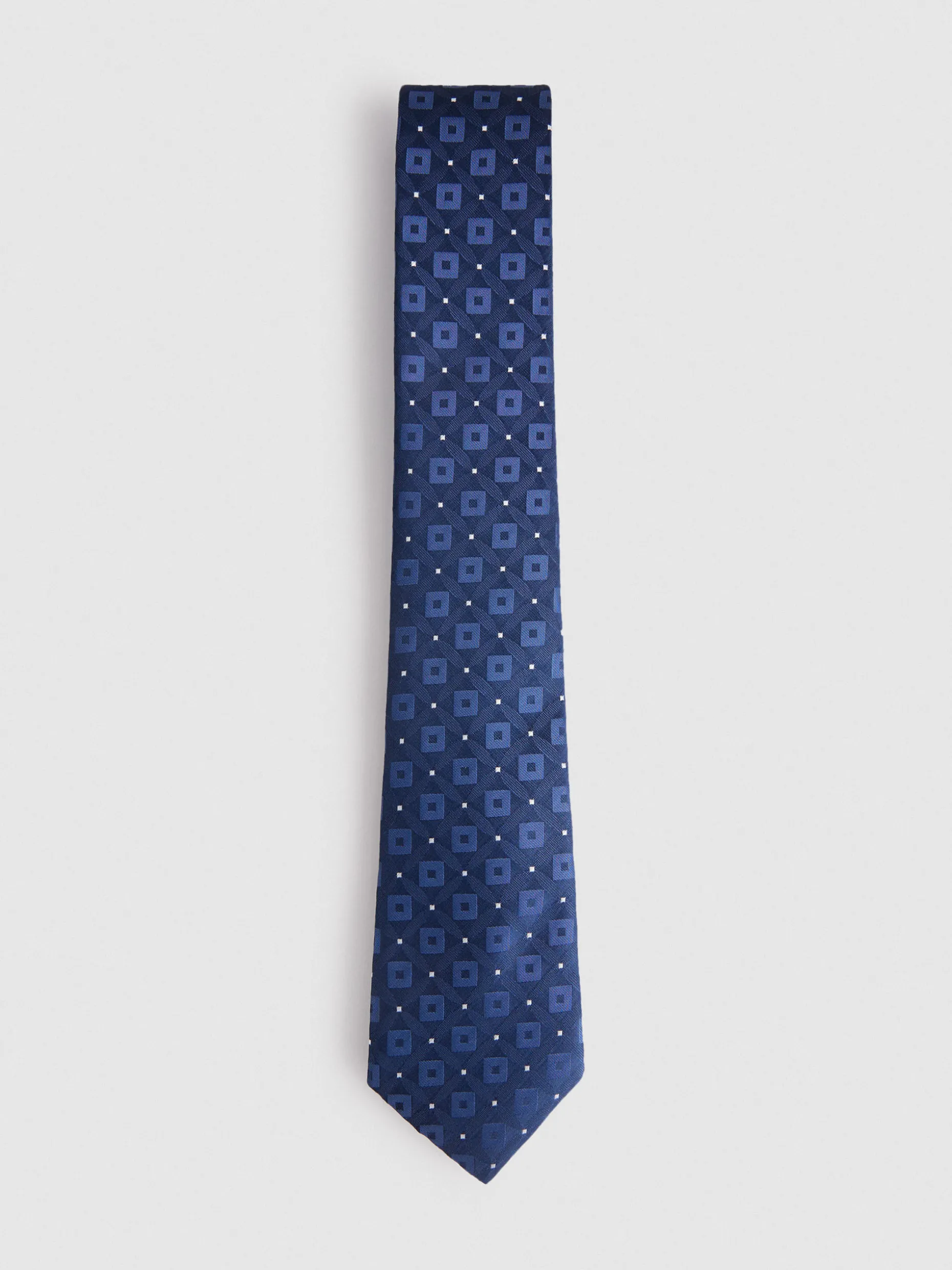 CORBATA JACQUARD MF AZUL MARINO