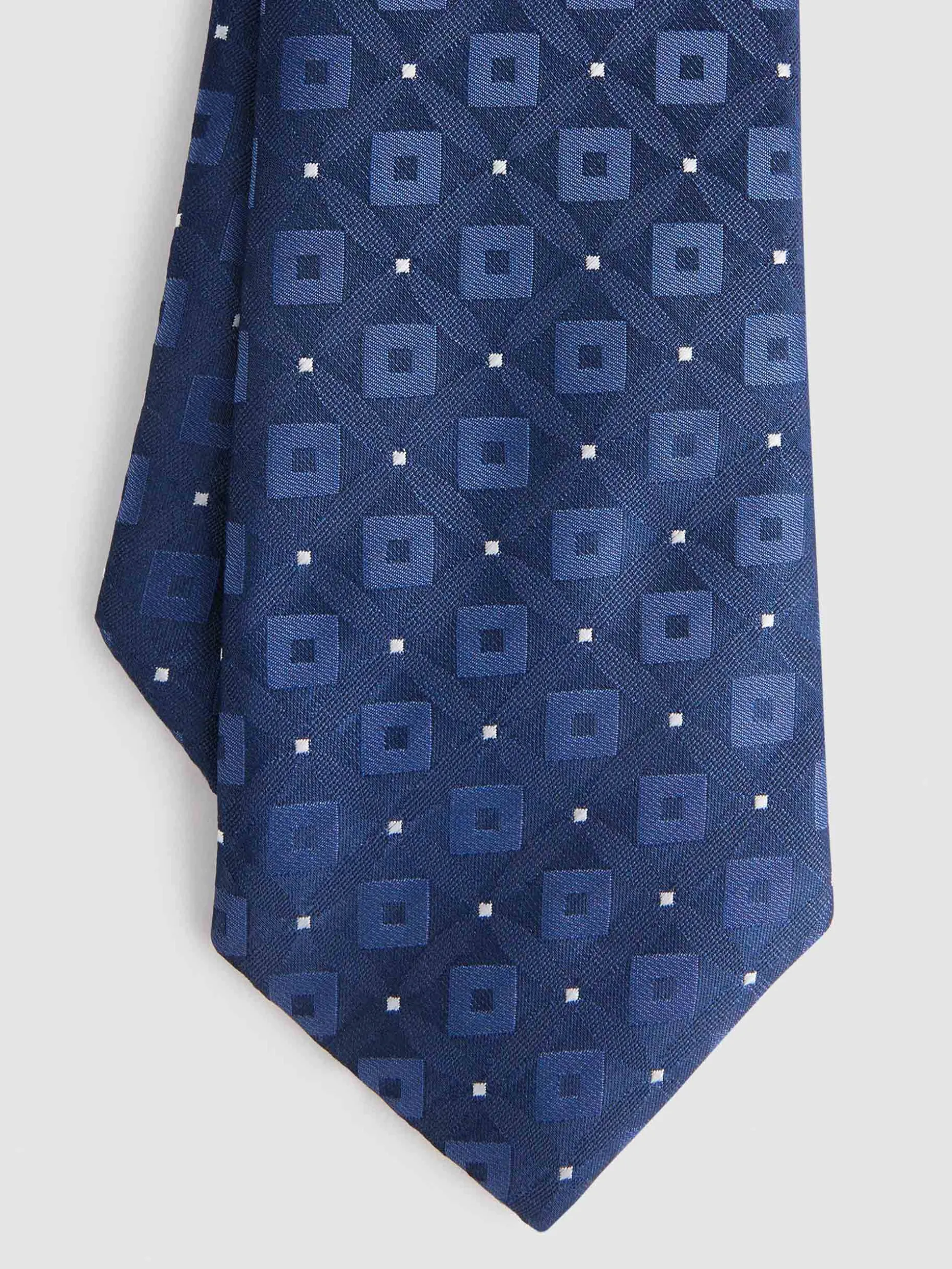 CORBATA JACQUARD MF AZUL MARINO