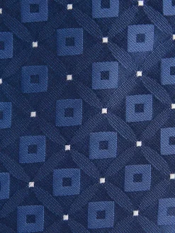 CORBATA JACQUARD MF AZUL MARINO