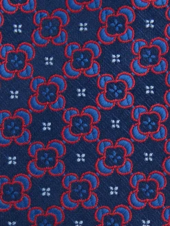 CORBATA JACQUARD MF AZUL MARINO