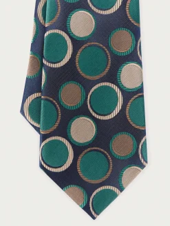 CORBATA JACQUARD MF AZUL MARINO