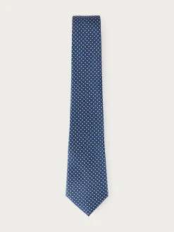 CORBATA JACQUARD MF AZUL MARINO