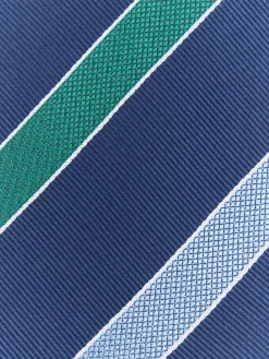 CORBATA JACQUARD MF AZUL MARINO