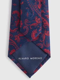 CORBATA JACQUARD MF AZUL MARINO