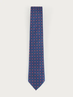 CORBATA JACQUARD MF AZUL MARINO