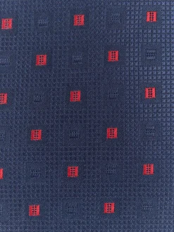 CORBATA JACQUARD MF AZUL MARINO