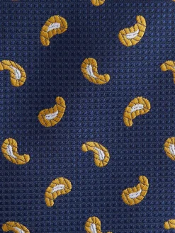 CORBATA JACQUARD MF AZUL MARINO