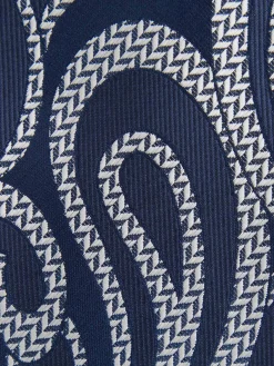 CORBATA JACQUARD MF AZUL MARINO