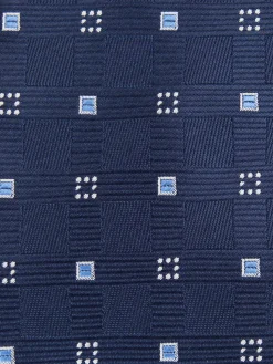 CORBATA JACQUARD MF AZUL MARINO