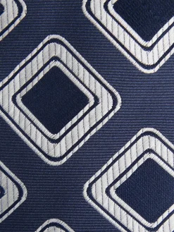 CORBATA JACQUARD MF AZUL MARINO