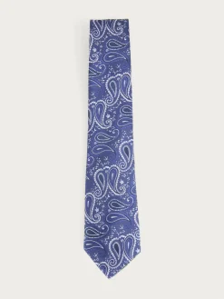 CORBATA JACQUARD MF AZUL MARINO
