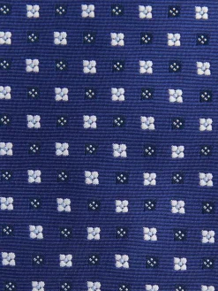 CORBATA JACQUARD MF AZUL MARINO