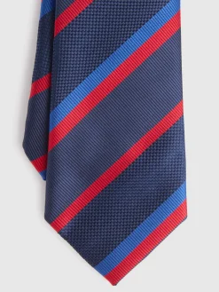 CORBATA JACQUARD MF AZUL MARINO