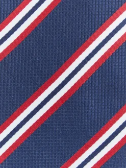 CORBATA JACQUARD MF AZUL MARINO