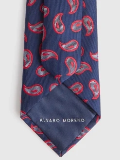 CORBATA JACQUARD MF AZUL MARINO