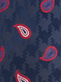 CORBATA JACQUARD MF AZUL MARINO