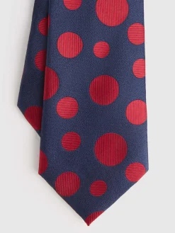 CORBATA JACQUARD MF AZUL MARINO