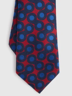 CORBATA JACQUARD MF AZUL MARINO