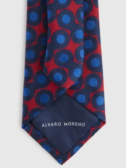 CORBATA JACQUARD MF AZUL MARINO