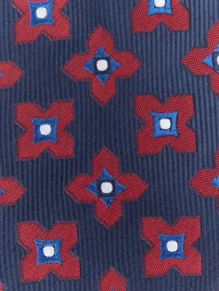 CORBATA JACQUARD MF AZUL MARINO