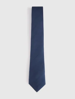 CORBATA JACQUARD MF AZUL MARINO
