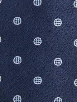 CORBATA JACQUARD MF AZUL MARINO