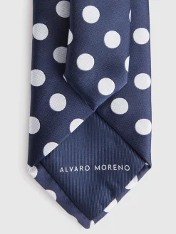 CORBATA JACQUARD MF AZUL MARINO