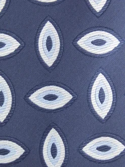 CORBATA JACQUARD MF AZUL MARINO