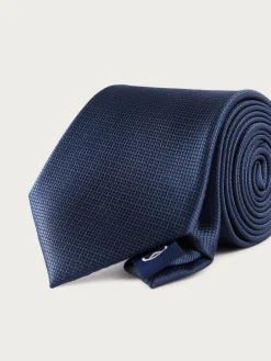 CORBATA JACQUARD MF AZUL MARINO