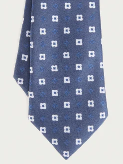 CORBATA JACQUARD MF AZUL MARINO