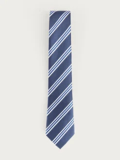 CORBATA JACQUARD MF AZUL MARINO